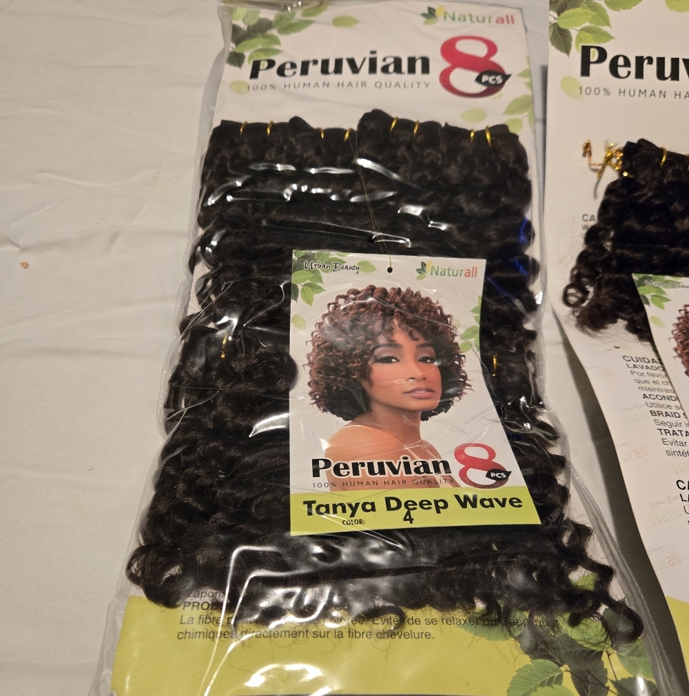 Peruvian Deep Wave Hair Extensions - Black